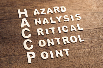 HACCP Acronym By Wood Alphabets
