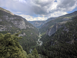 Fototapeta na wymiar Panorama at Yosemite National Park