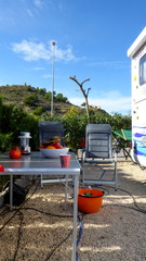 Fototapeta na wymiar Überwintern mit dem Wohnmobil in Spanien