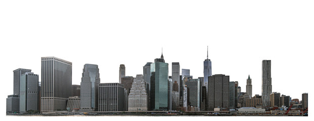 One World Trade Center and skyscraper, high-rise building in Lower Manhattan, New York City,...
