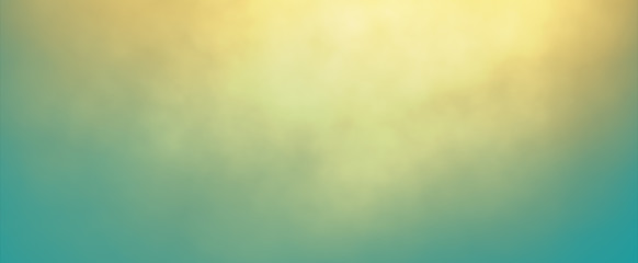 Panoramic abstract green and yellow blurred gradient mesh background. concept for your graphic design.Nature gradient backdrop.