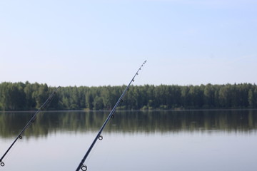 fishing on lake