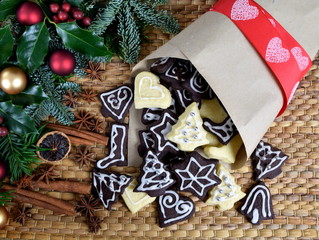 Fototapeta na wymiar tasty cookies for advent and christmas