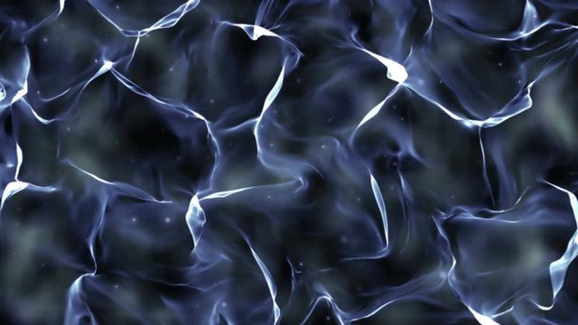 Elegant Slowly smooth depht abstract UHD 4k Waving Soft Magic Cloth Curtain background and bokeh particles flow backdrop. Very nice looking in led screens,  it looks especially nice under slow songs.