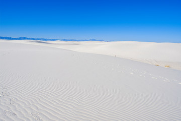 Fototapeta na wymiar White Sands Gypsum Dunes