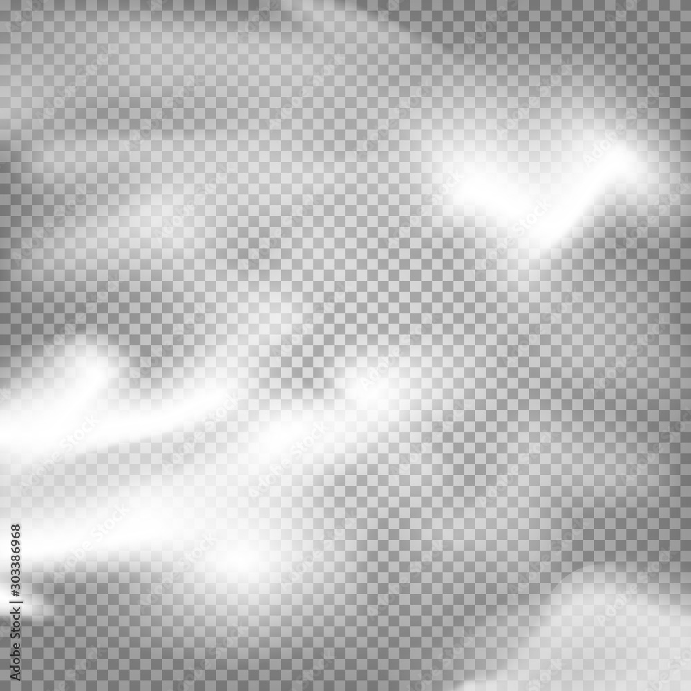 Poster smoke vector effect on transparent background