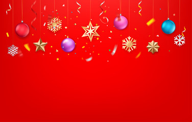 Winter season holidays background with accessories