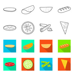 Vector illustration of cooking and dinner icon. Collection of cooking and fast stock symbol for web.