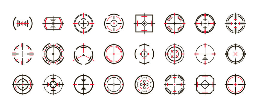 Sniper sight vector black set icon. Vector illustration sight and target. Isolated black icon eye target on white background .
