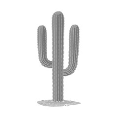 Vector illustration of cactus and houseplant icon. Graphic of cactus and succulent stock symbol for web.
