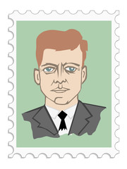John Fitzgerald Kennedy 35th president of the USA - obrazy, fototapety, plakaty