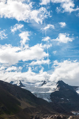 Forni glacier panorama in Ortler Alps, Stelvio National Park, Italy