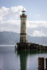 Fototapeta na wymiar Lighthouse at the Lake Constance (Bodensee)