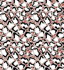 Leopard pattern design, vector illustration background. funny drawing seamless pattern.