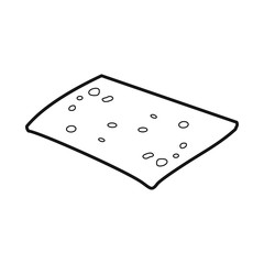 Isolated object of cheese and slice symbol. Graphic of cheese and meal stock symbol for web.