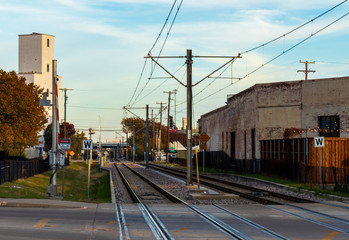 Fototapeta na wymiar Rustic Train Tracks