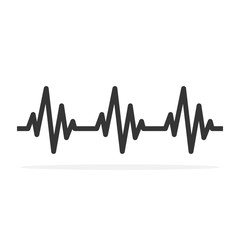 Heartbeat icon - vector.