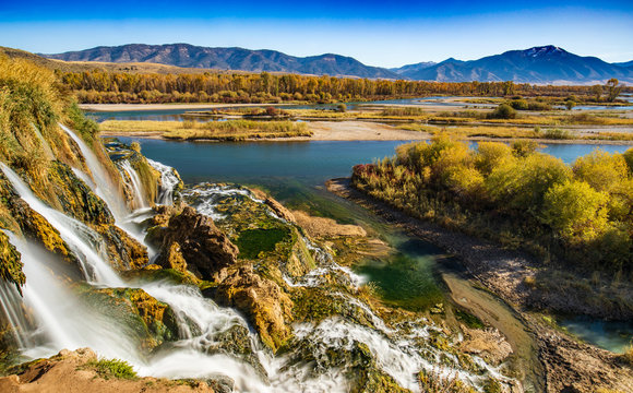 Water Fall At North Fork On The Snake River