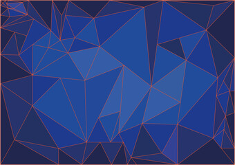 Background triangle blue vector illustration