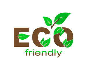 Eco Friendly Environment. Vector design element.