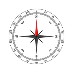 Compass icon - vector.