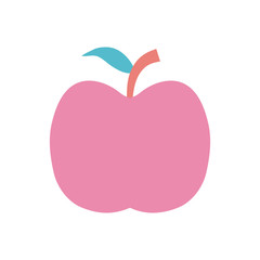 school apple fruit flat style icon