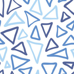 Seamless pattern memphis triangle 