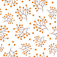 Seamless winter pattern memphis leaf