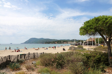 French Riviera beach - Les Sablettes