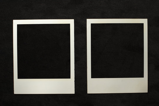 Photo frames for photos on a black background
