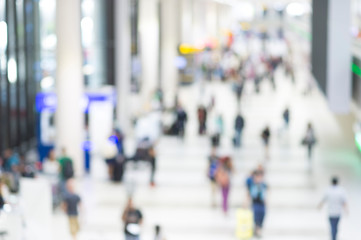 Abstract blur traveller in airport