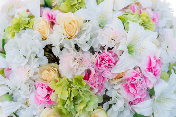 Bouquet of roses flower background