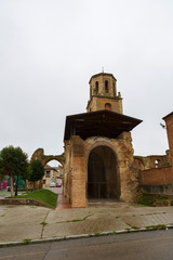 Sahagun,Spain,11,2019; historical artistic set thar includes different periods of history