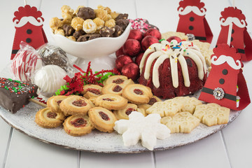 Christmas  sweets plate.