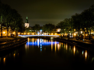 Turku at night