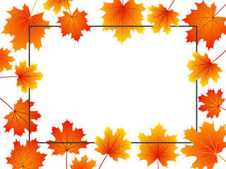 Naklejka na ściany i meble Vector autumn season background
