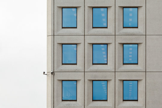 Officebuilding in Copenhagen with Blue Windows