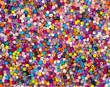 Tiny Multi Coloured Threading Beads