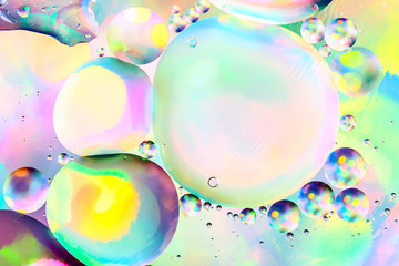 Space or planets universe cosmic abstract background. Abstract molecule structure. Water bubbles. Macro shot of air or molecule. Abstract space background.