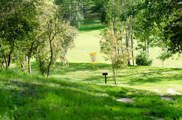 Discgolf in the sun