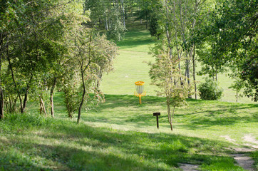 Discgolf in the sun