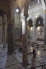 interior of the cathedral in florenz