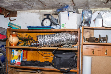 the hoarder warehouse is cluttered and cluttered