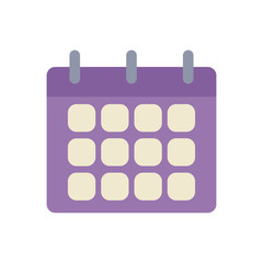 calendar reminder office flat icon design