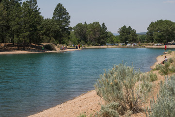 Fototapeta na wymiar Eagle Rock Lake in New Mexico.