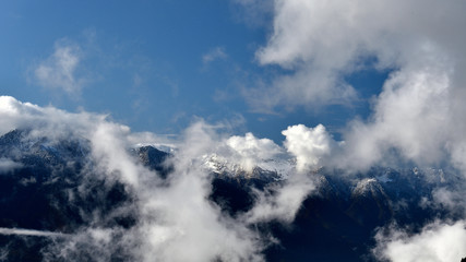 Cloudscape on the orobic alps in Valtellina