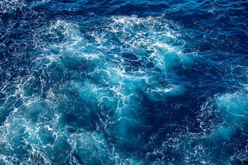 Fototapeta na wymiar ocean water with splash and waves