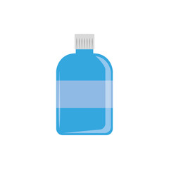 big bottle plastic flat icon blue
