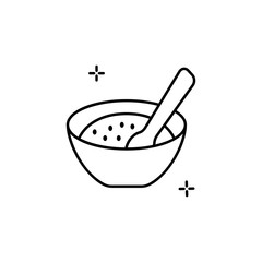 Dessert national icon. Simple line, outline vector of culture Thailand icons for ui and ux, website or mobile application