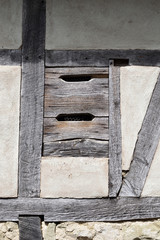 Detail of Wooden Planks in Timber Framed Building